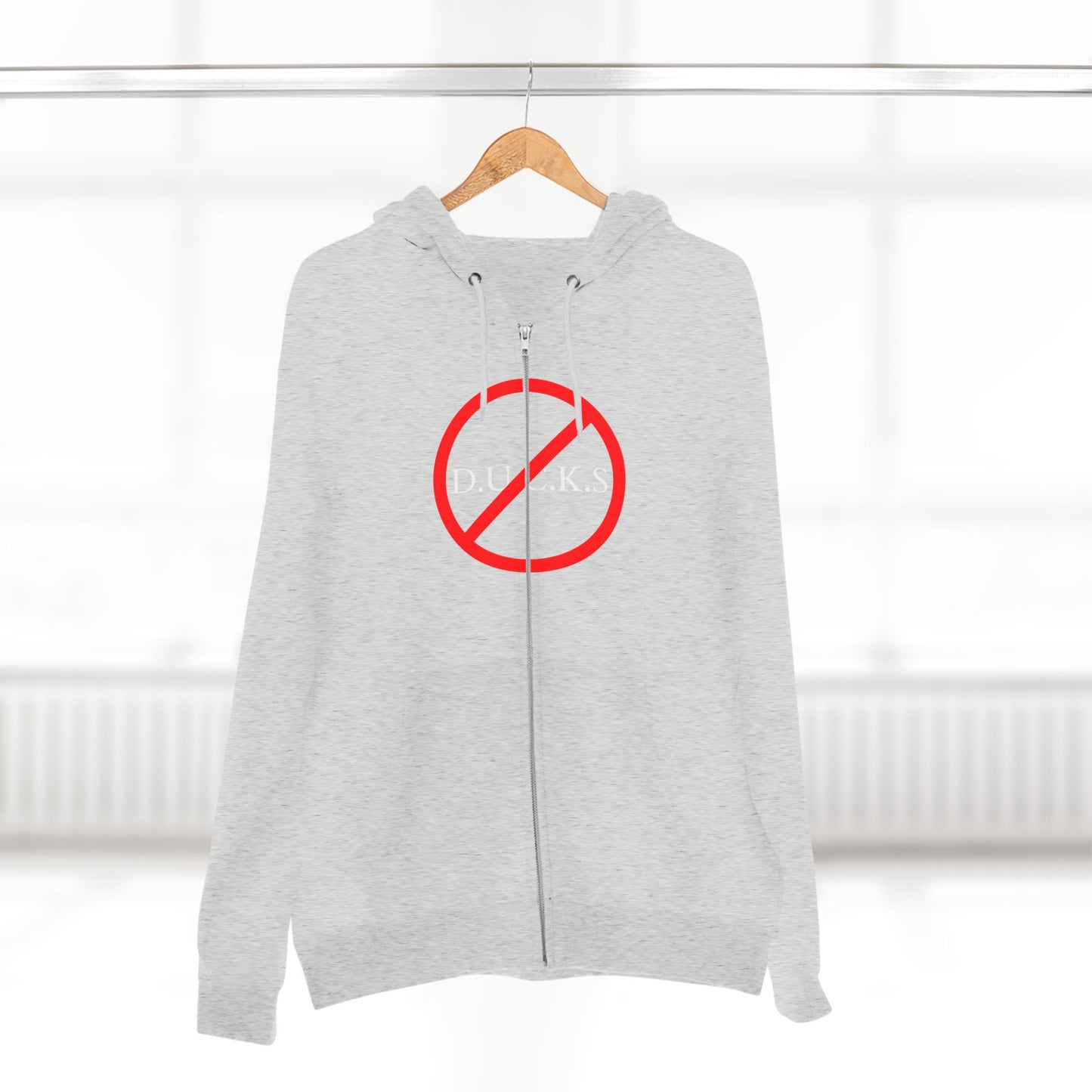 Ducks Christian White Words Hoodie Zipper