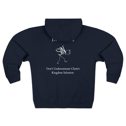 Ducks Christian White Words Hoodie Zipper