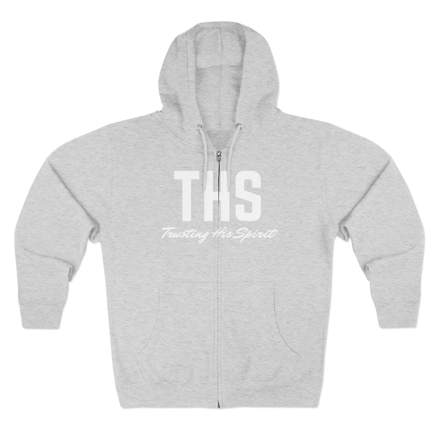 Adult THS Christian White Letters Hoodie Zipper