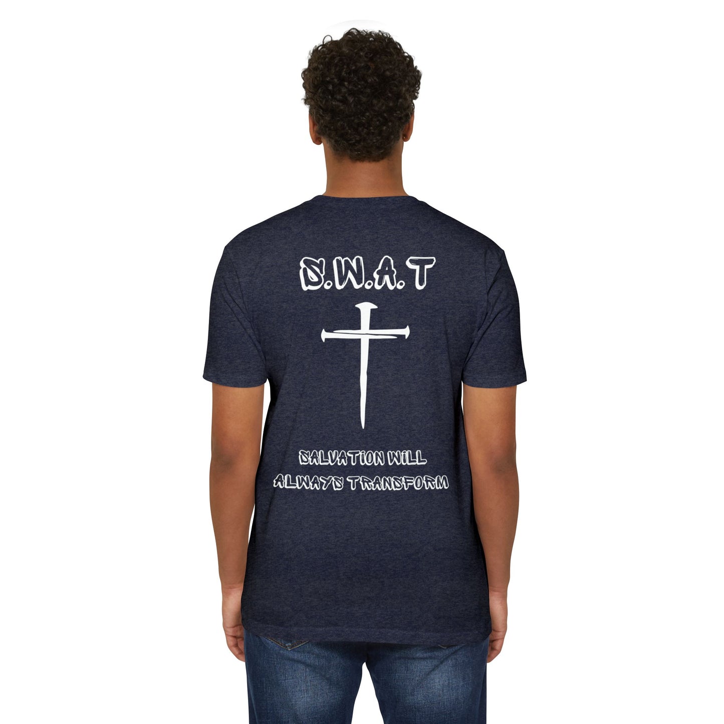 Adult Swat Christian White Words Premium tee