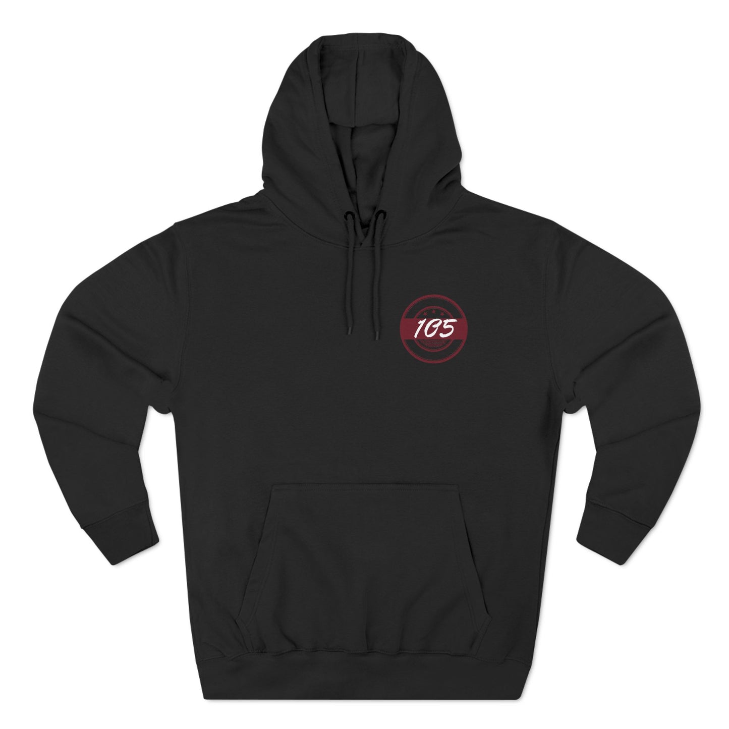 Adult 105 Christian Marron and White Letters Hoodie