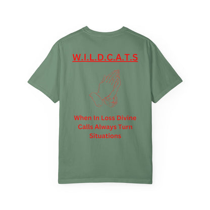 Wildcats Christian Red Letters & Picture