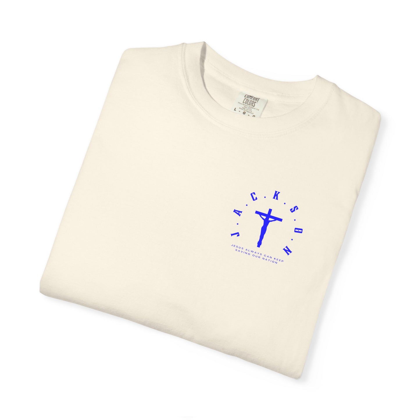 Jackson Believing Christian Blue Letters & Cross