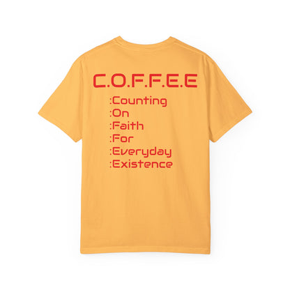 Adult Coffee Christian Red Words Only
