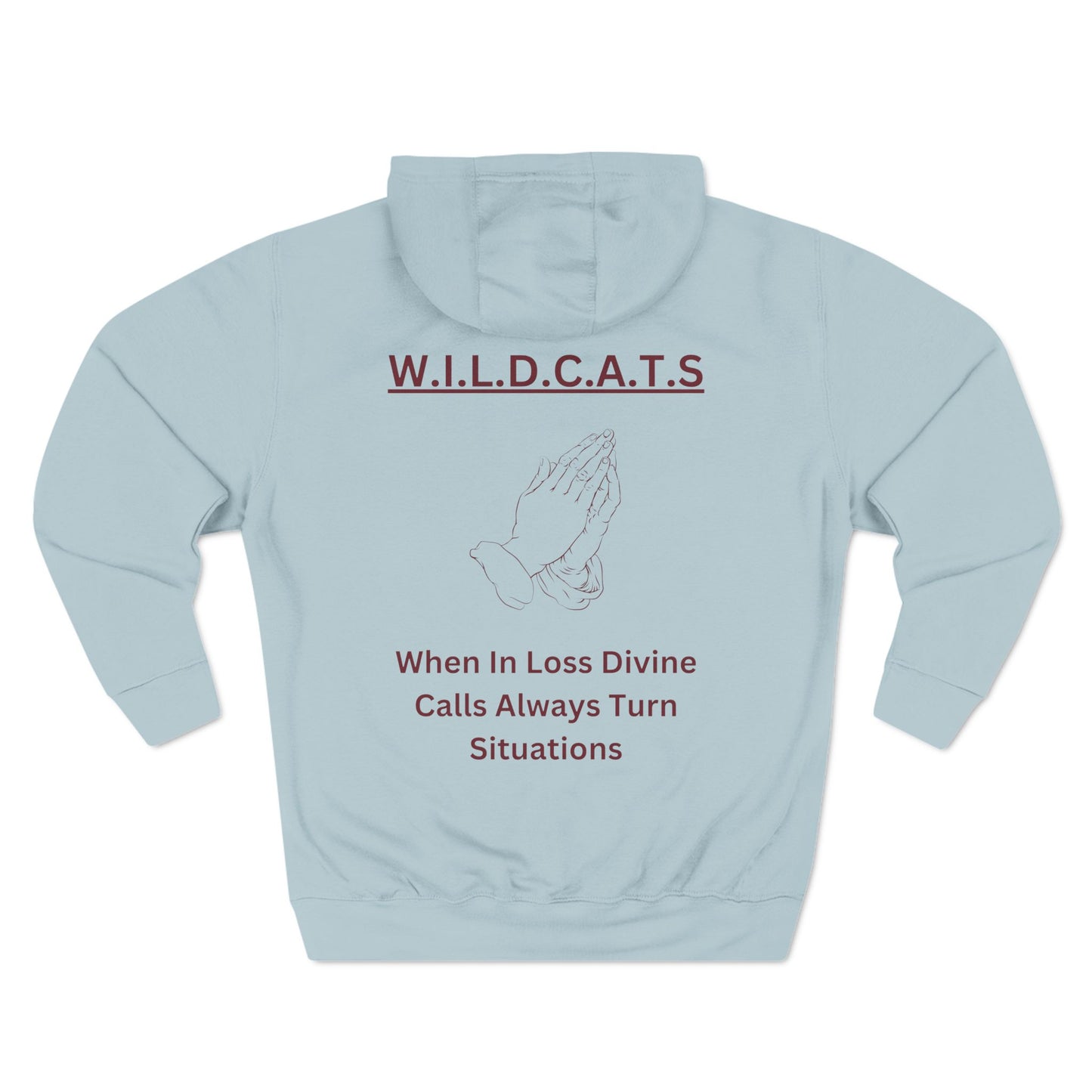 Wildcats Christian Marron Letters & Picture Hoodie