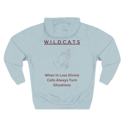 Wildcats Christian Marron Letters & Picture Hoodie