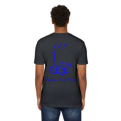 Fam Christian Blue Letters & Image Blended