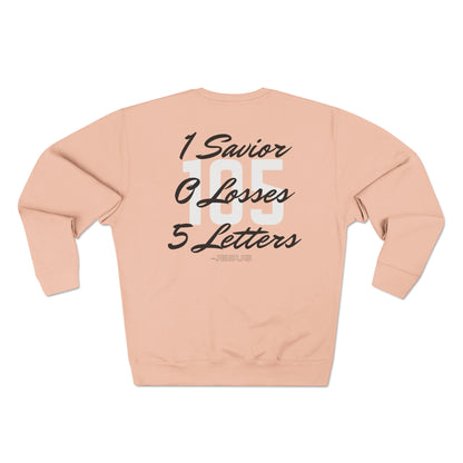 Adult 105 Christian Black and White Letters Crewneck