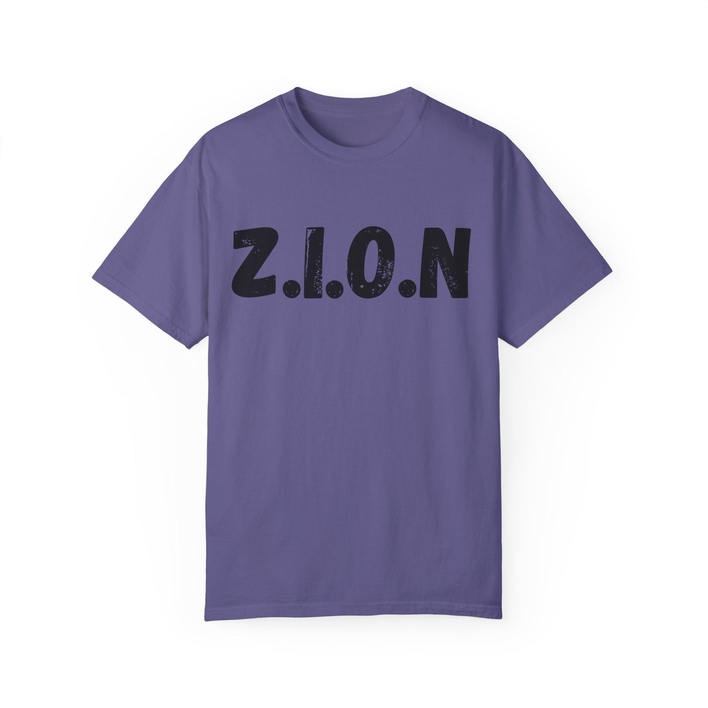 Adult Zion Black Words & Image