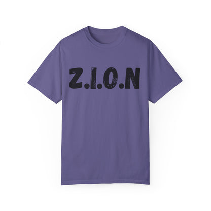 Adult Zion Black Words & Image