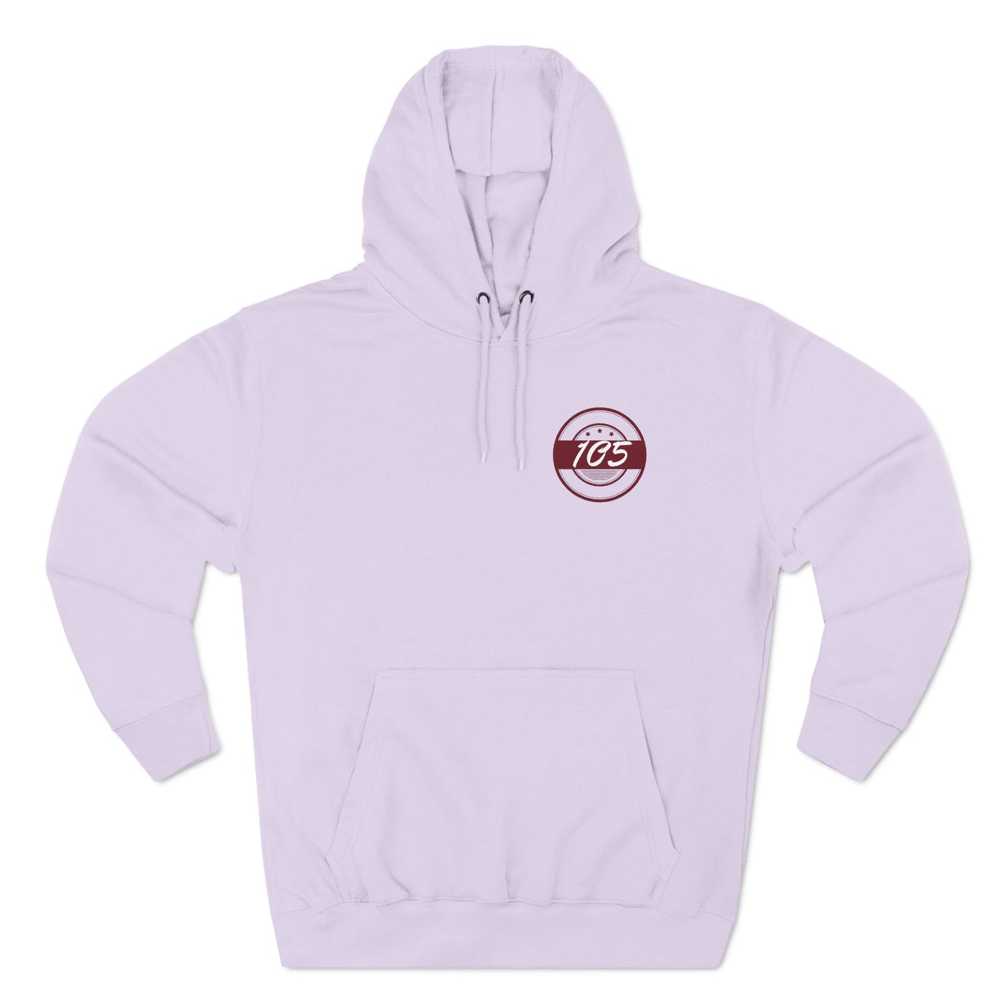 Adult 105 Christian Marron and White Letters Hoodie