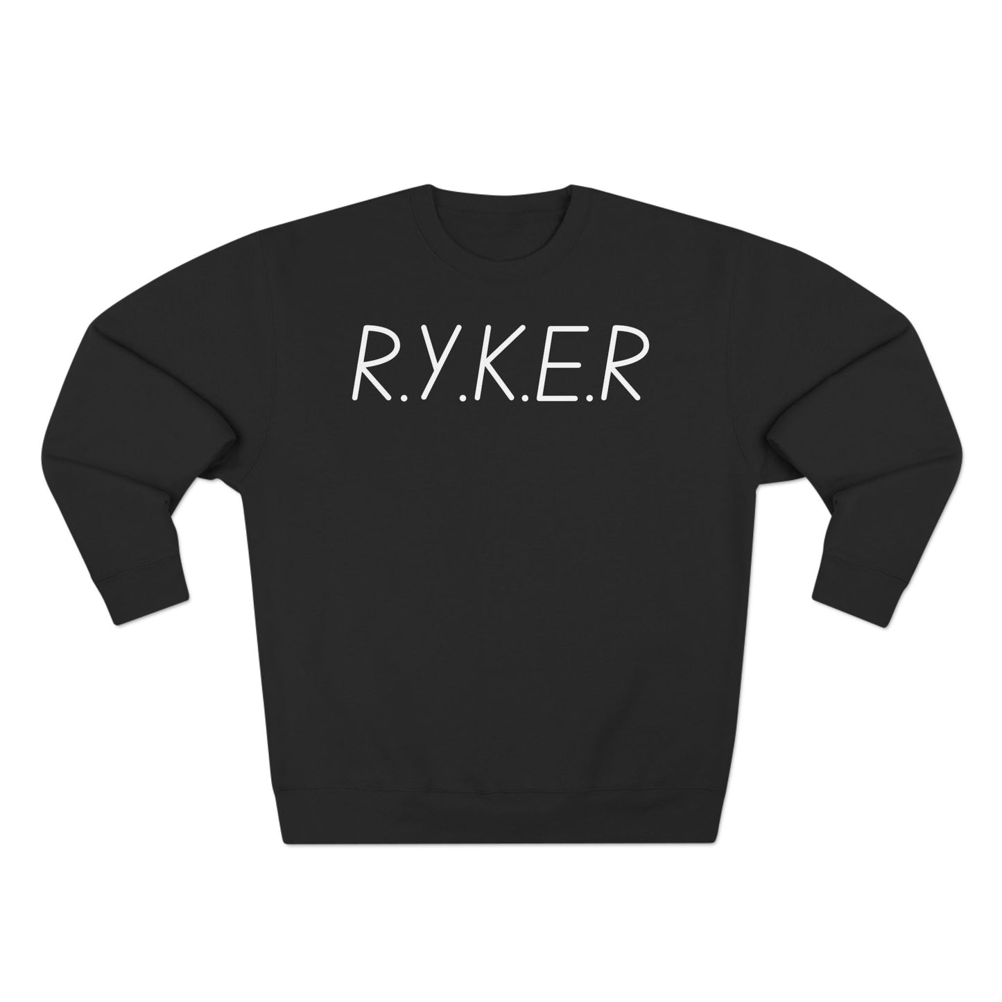 Adult RYKER Christian White Letters Crewneck
