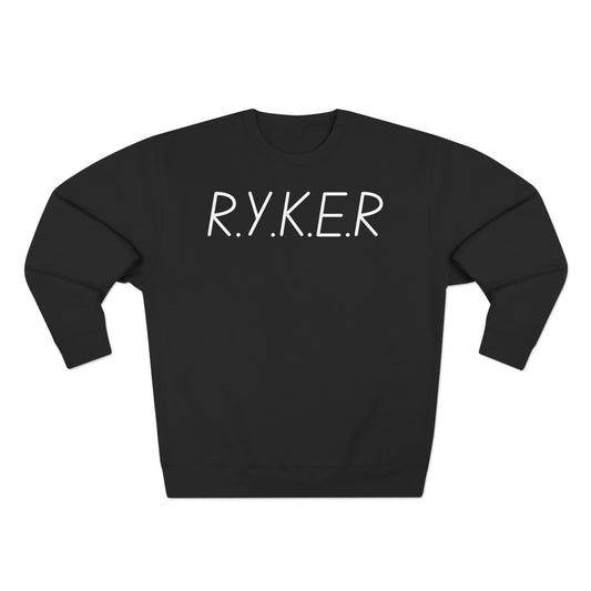 Adult RYKER Christian White Letters Crewneck