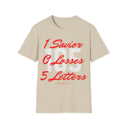 Adult 105 Christian Red and White Letters