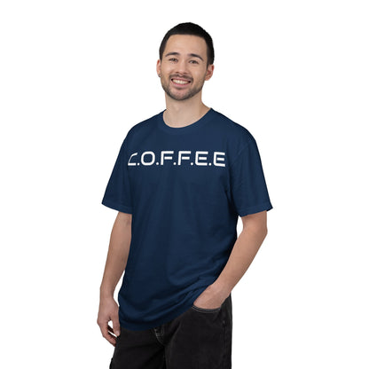 Adult Coffee Christian White Words Only Heavyweight