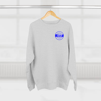 Adult 105 Christian Blue and White Letters Crewneck