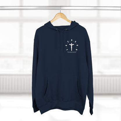 Adult Jackson White Pullover Hoodie