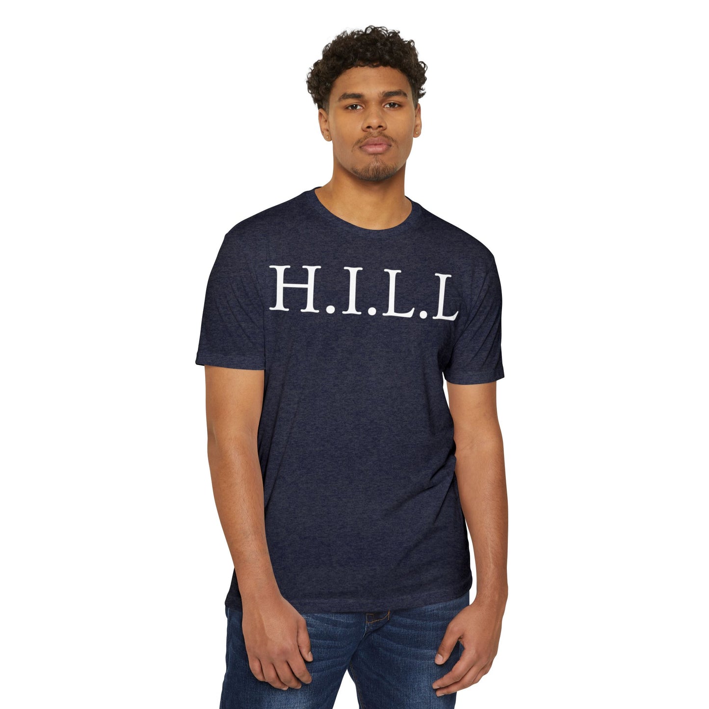 Adult Hill Christian White Words Premium tee