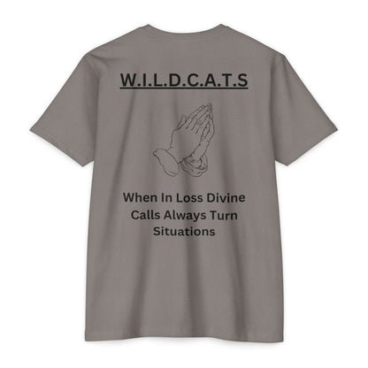 Wildcats Christian Black Letters & Picture