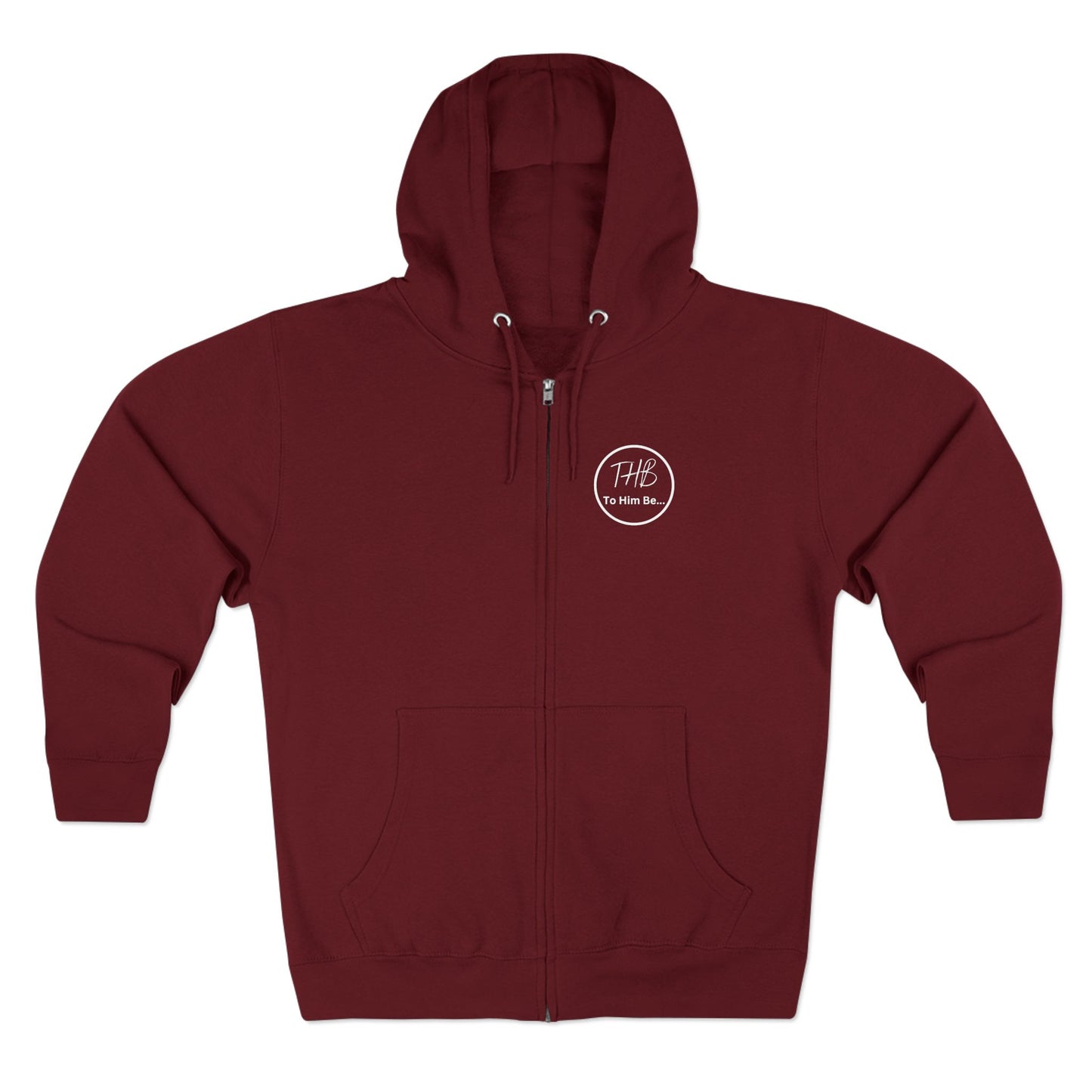 Clothe Yourself White Hoodie Zipper (scripture)