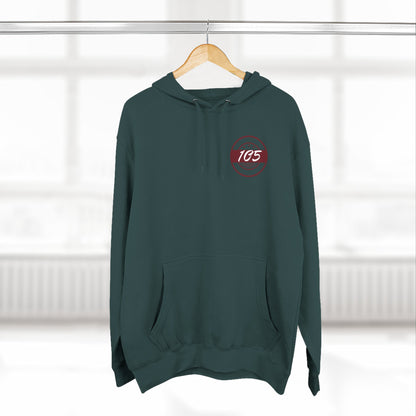 Adult 105 Christian Marron and White Letters Hoodie