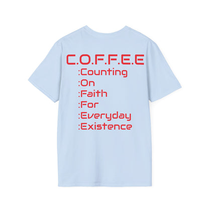 Adult Coffee Christian Red Words Only