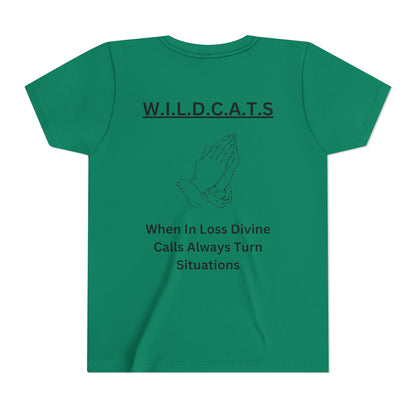 Youth Wildcats Christian Black Letters & Picture