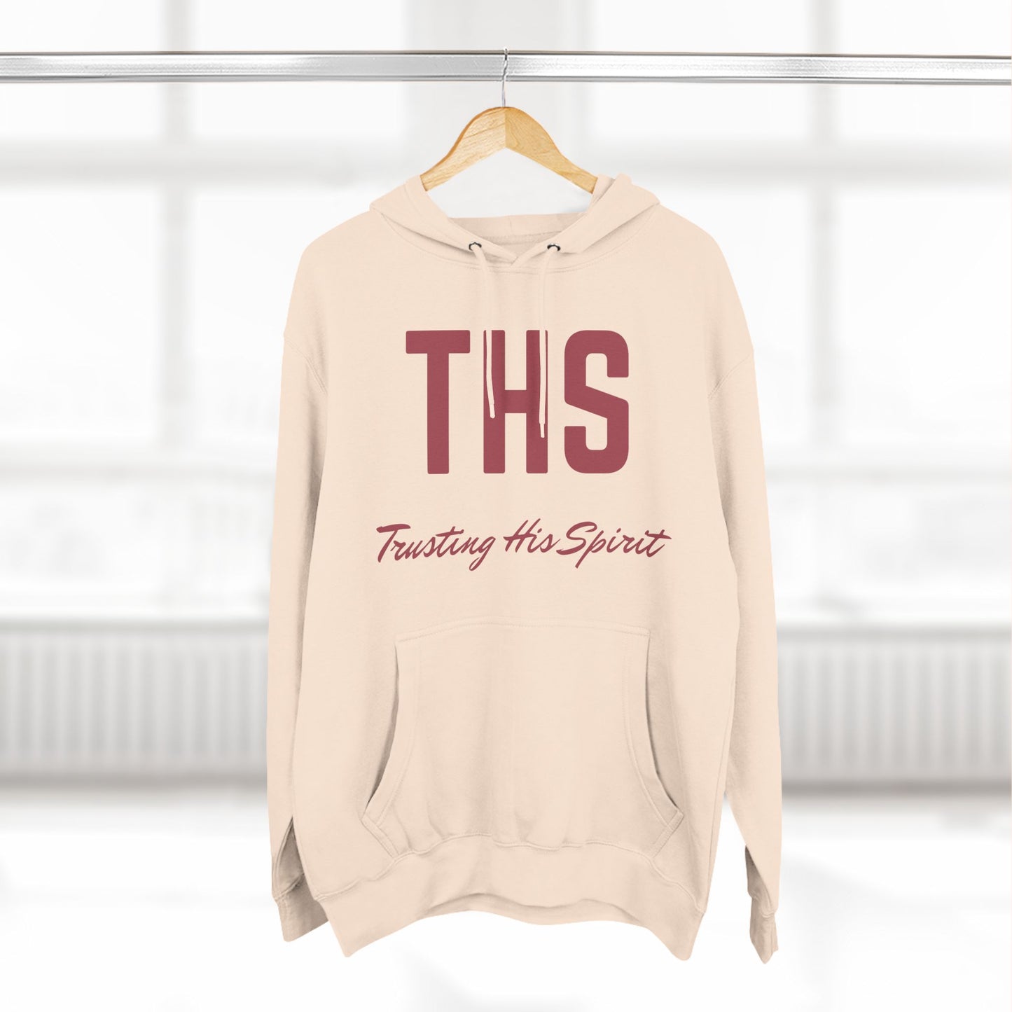 Adult THS Christian Marron Letters Hoodie