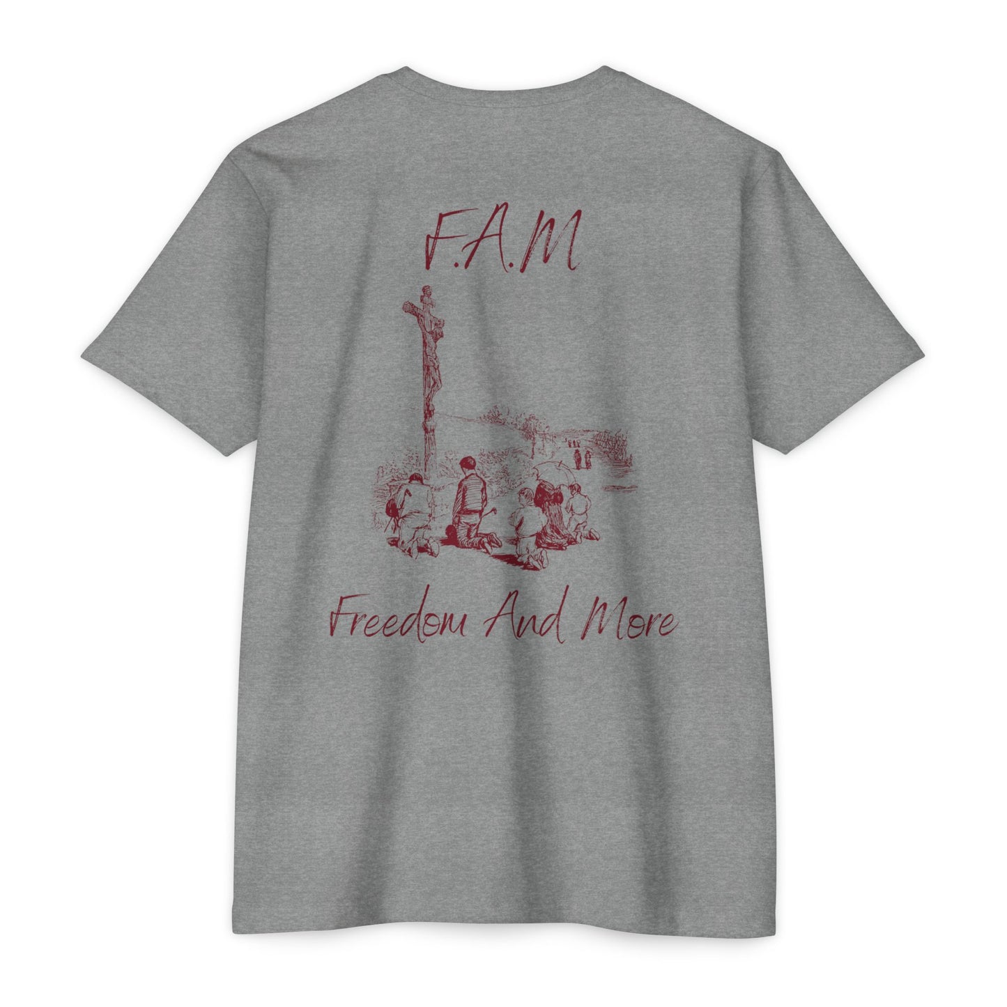 Fam Christian Marron Letters & Image Blended