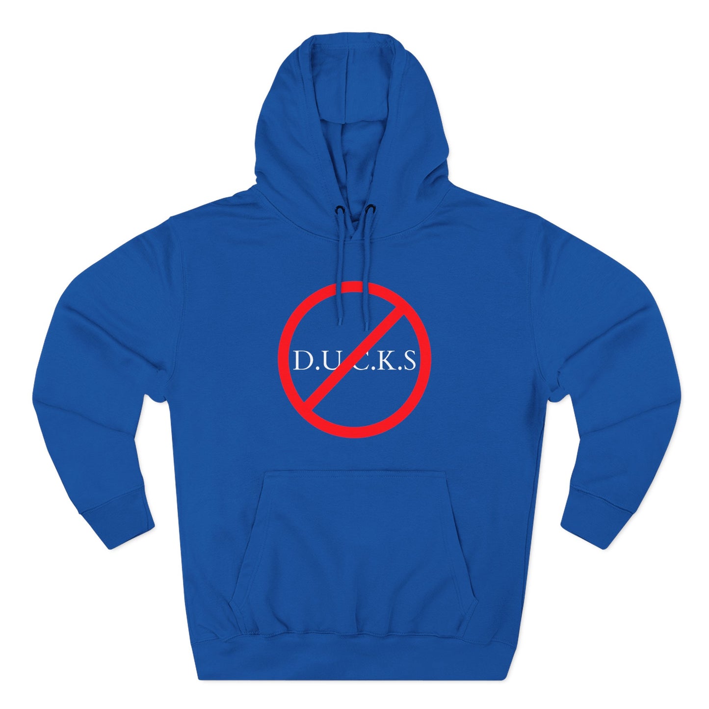 Adult Ducks Christian White Words Pullover Hoodie