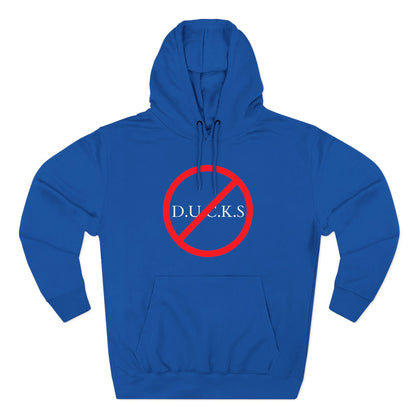 Adult Ducks Christian White Words Pullover Hoodie