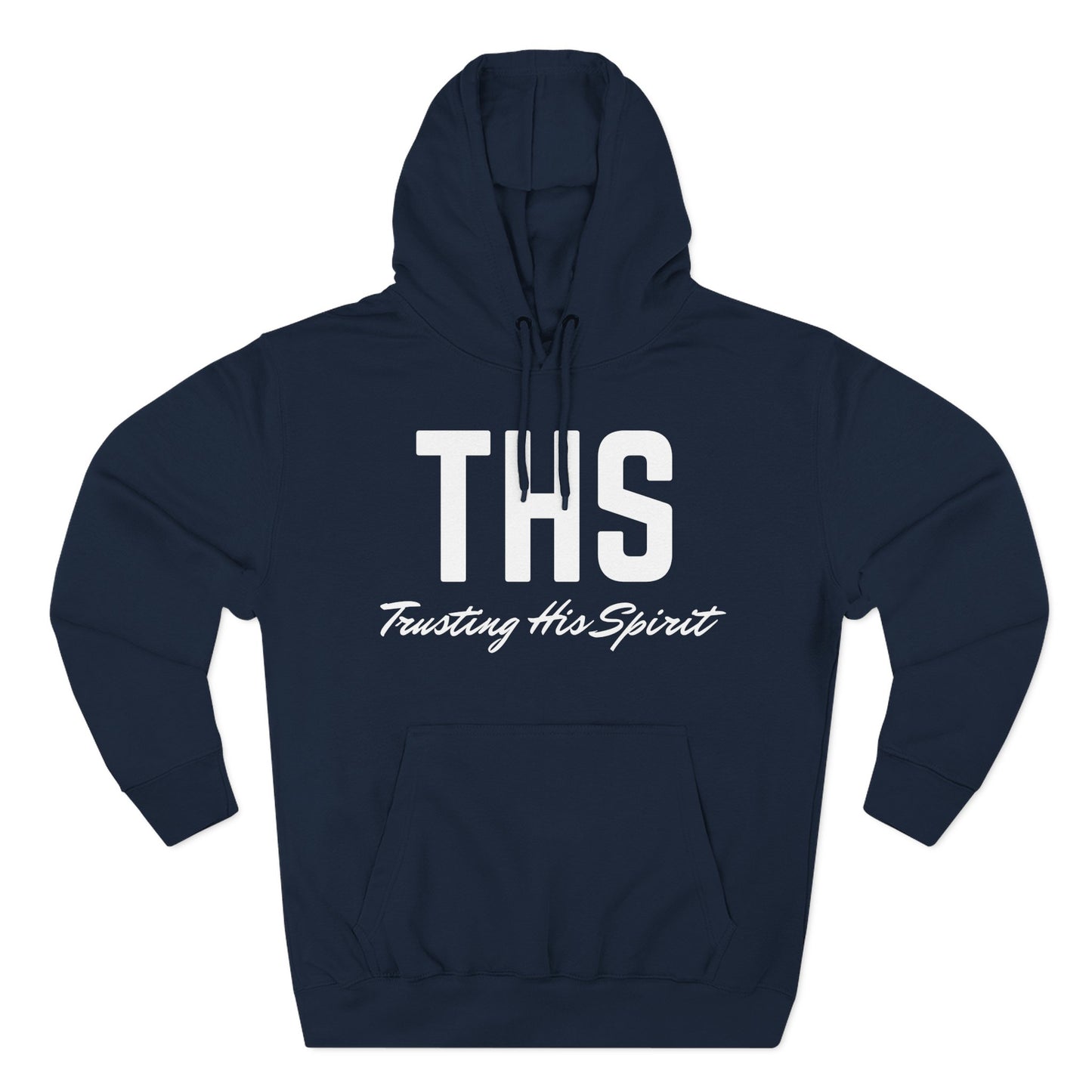 Adult THS Christian White Letters Hoodie