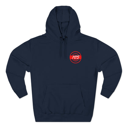Adult 105 Christian Red and White Letters Hoodie