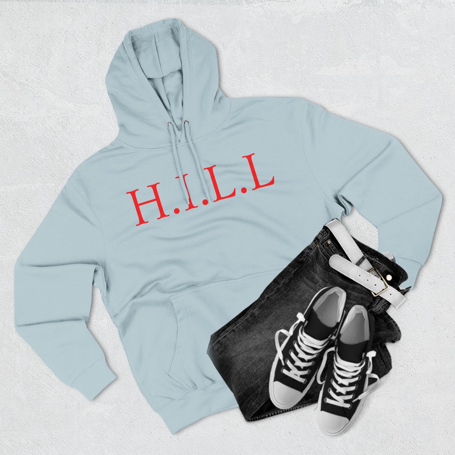 Hill Christian Red Words Hoodie