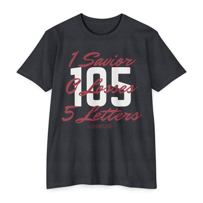Adult 105 Christian Marron and White Letters Blended