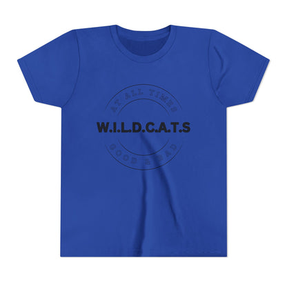 Youth Wildcats Christian Black Letters & Picture