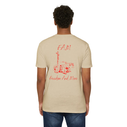 Fam Christian Red Letters & Image Blended