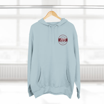 Adult 105 Christian Marron and White Letters Hoodie