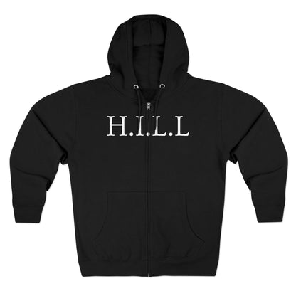 Adult Hill Christian White Words Zipper Hoodie