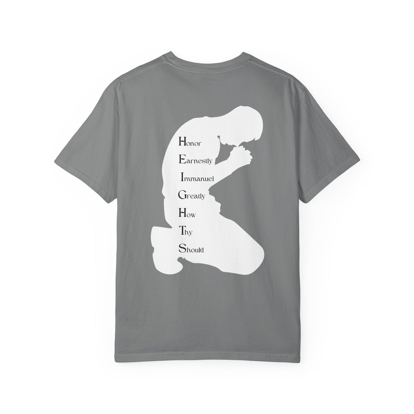 Adult Heights Christian White Letters & Image Heavyweight