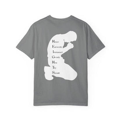 Adult Heights Christian White Letters & Image Heavyweight