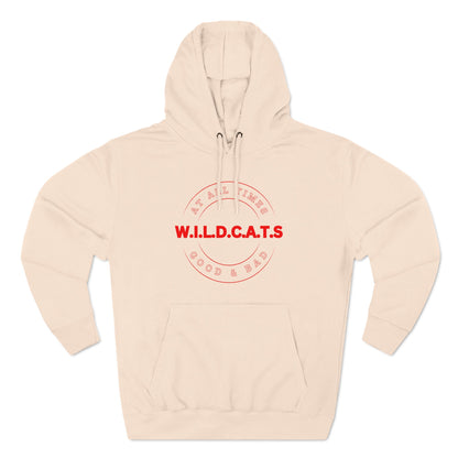 Wildcats Christian Red Letters & Picture Hoodie