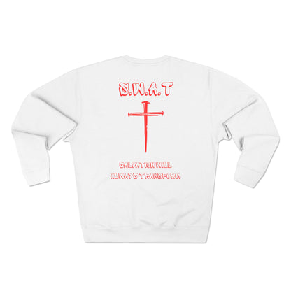 Swat Christian Red Words Crewneck