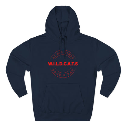 Wildcats Christian Red Letters & Picture Hoodie