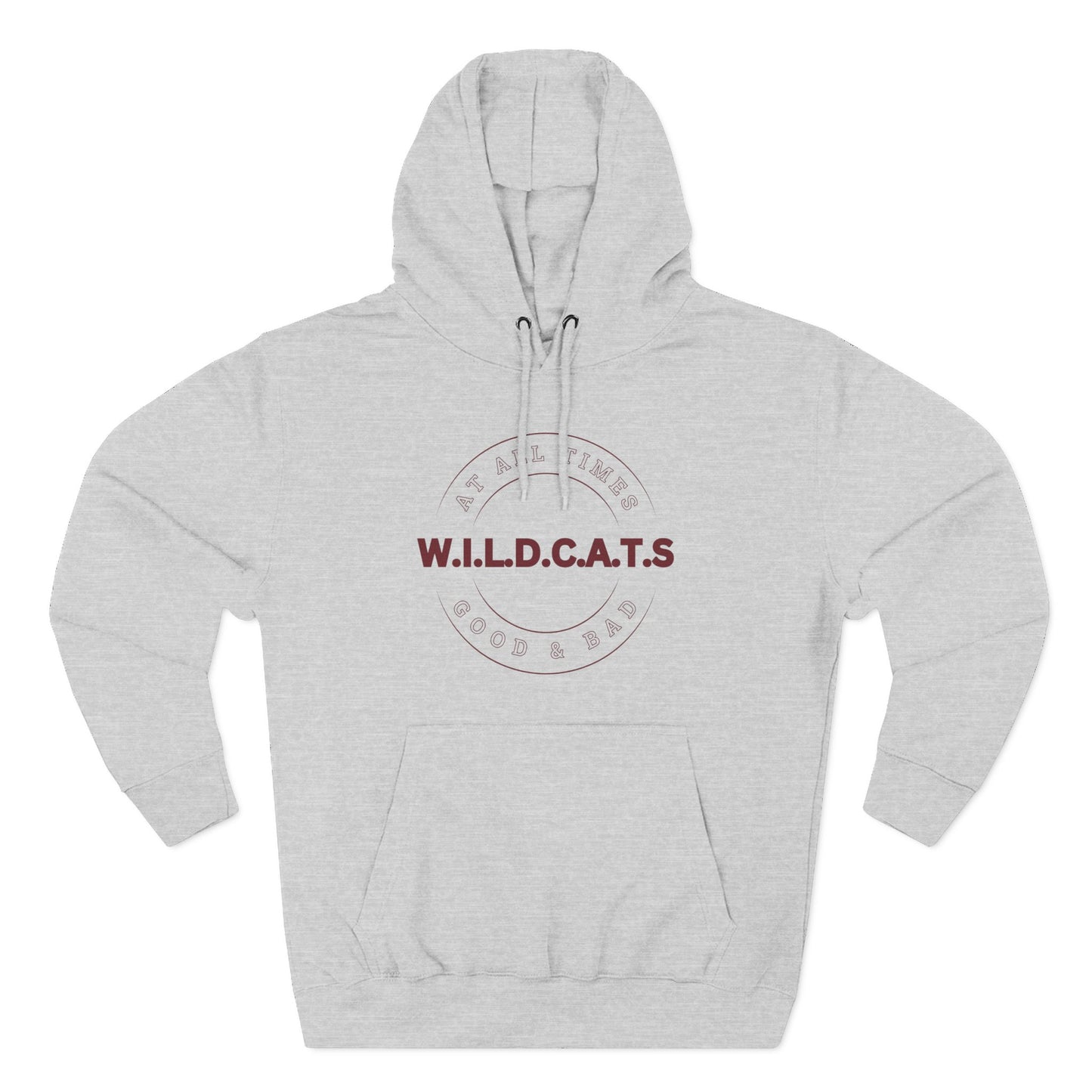 Wildcats Christian Marron Letters & Picture Hoodie
