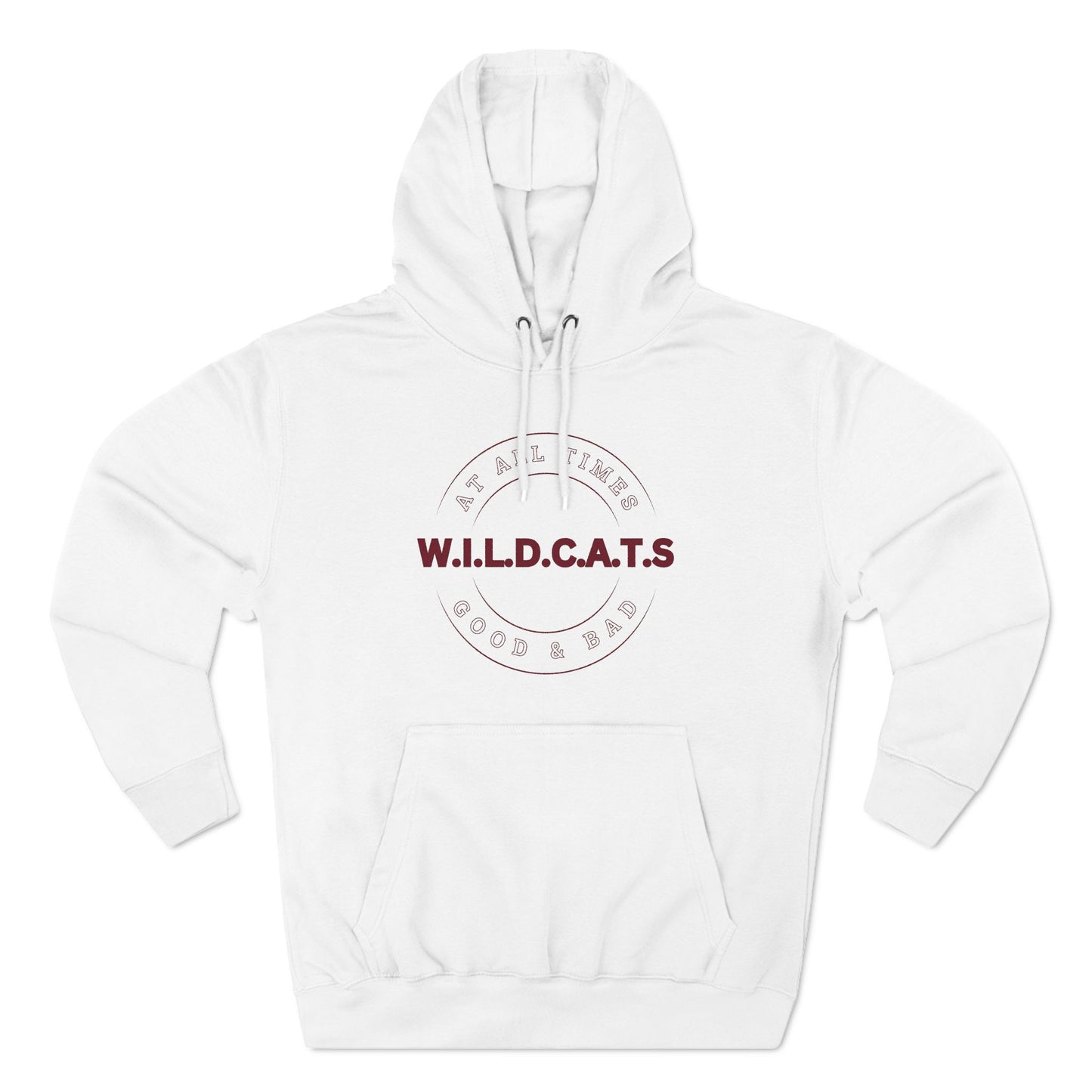 Wildcats Christian Marron Letters & Picture Hoodie