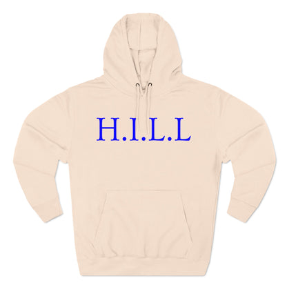 Hill Christian Blue Words Hoodie