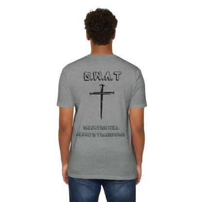 Adult Swat Christian Black Words Premium tee