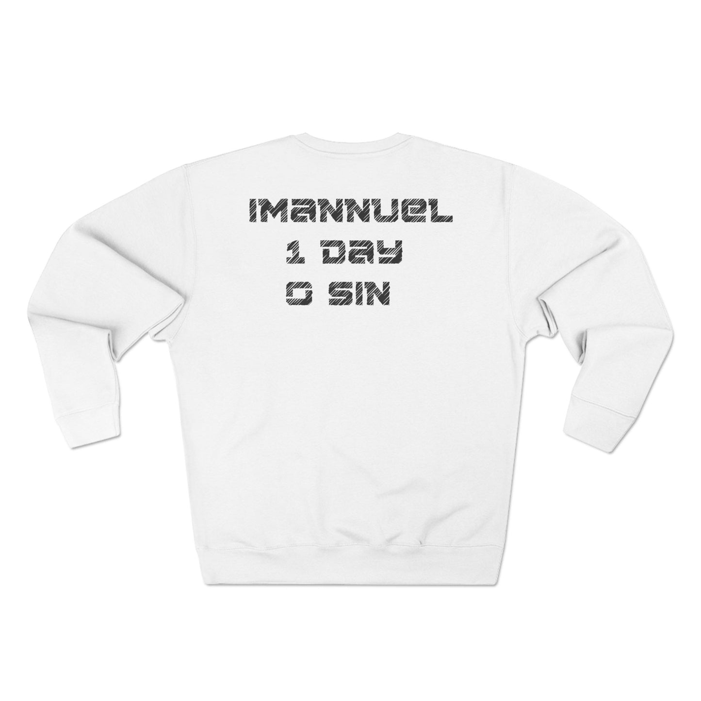 Adult I-10 Christian Black Words Crewneck