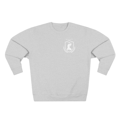 Adult Heights Christian White Letters & Image Crewneck